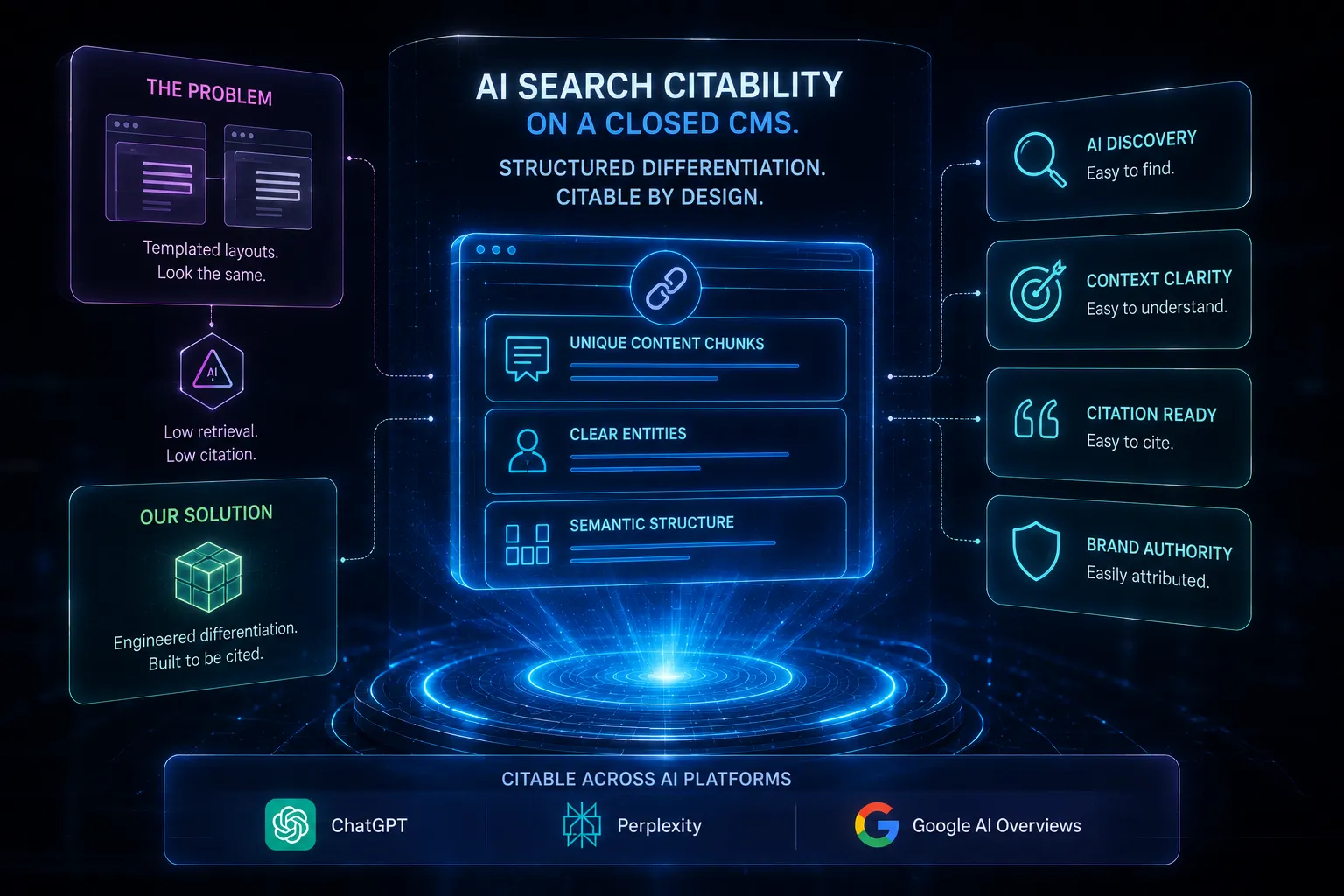 AI Search Citability on a Closed CMS.