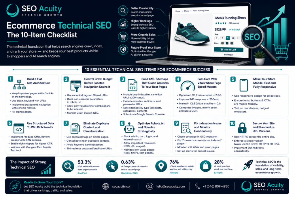 Ecommerce Technical SEO - The 10-Item Checklist 1 Ecommerce Technical SEO – The 10-Item Checklist