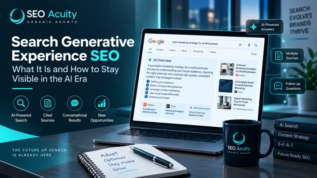 Search Generative Experience SEO - What It Is and How to Stay Visible in the AI Era 1 Search Generative Experience SEO – What It Is and How to Stay Visible in the AI Era