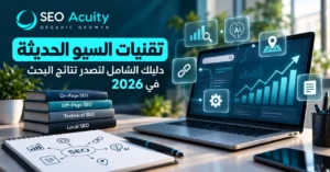 تقنيات السيو الحديثة - دليلك الشامل لتصدر نتائج البحث في 2026 2 تقنيات السيو الحديثة
